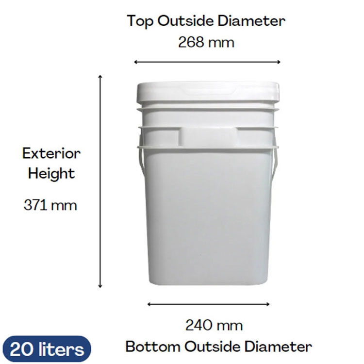 Baldes Quadrados 20L